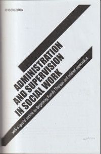 Administration and Supervision in Social Work