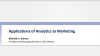 Applications of Analytics to Marketing