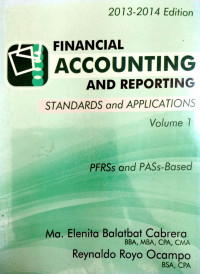 Financial Accounting and Reporting: Standards and Applications