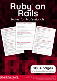 Ruby on Rails: Notes for Professional