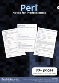 Perl®Notes for Professionals