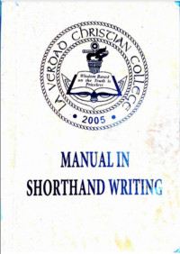 Manual in Shorthand Writing